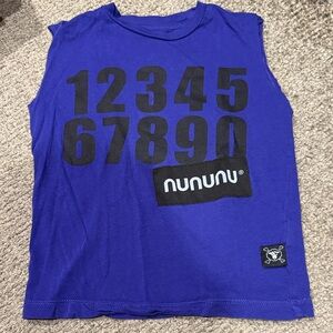 Nununu Royal Blue Kids Tank Top with Numbers